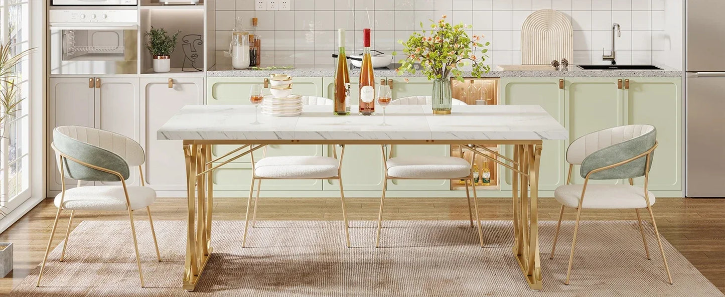 63" Modern Dining Table for 4–6 People