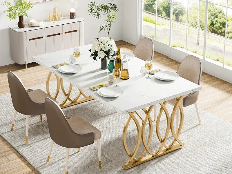 63" Modern Dining Table for 4–6 People