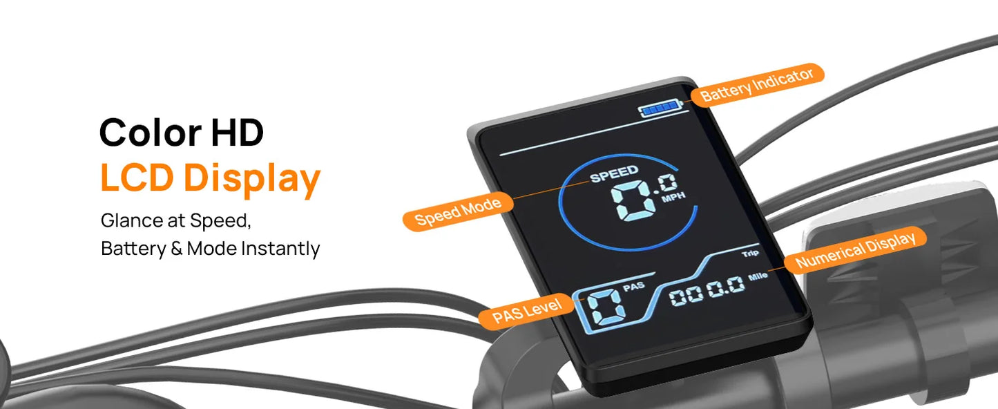 URLIFE 1000W Fat Tire E-Bike with 48V 13Ah Battery & 20MPH Speed