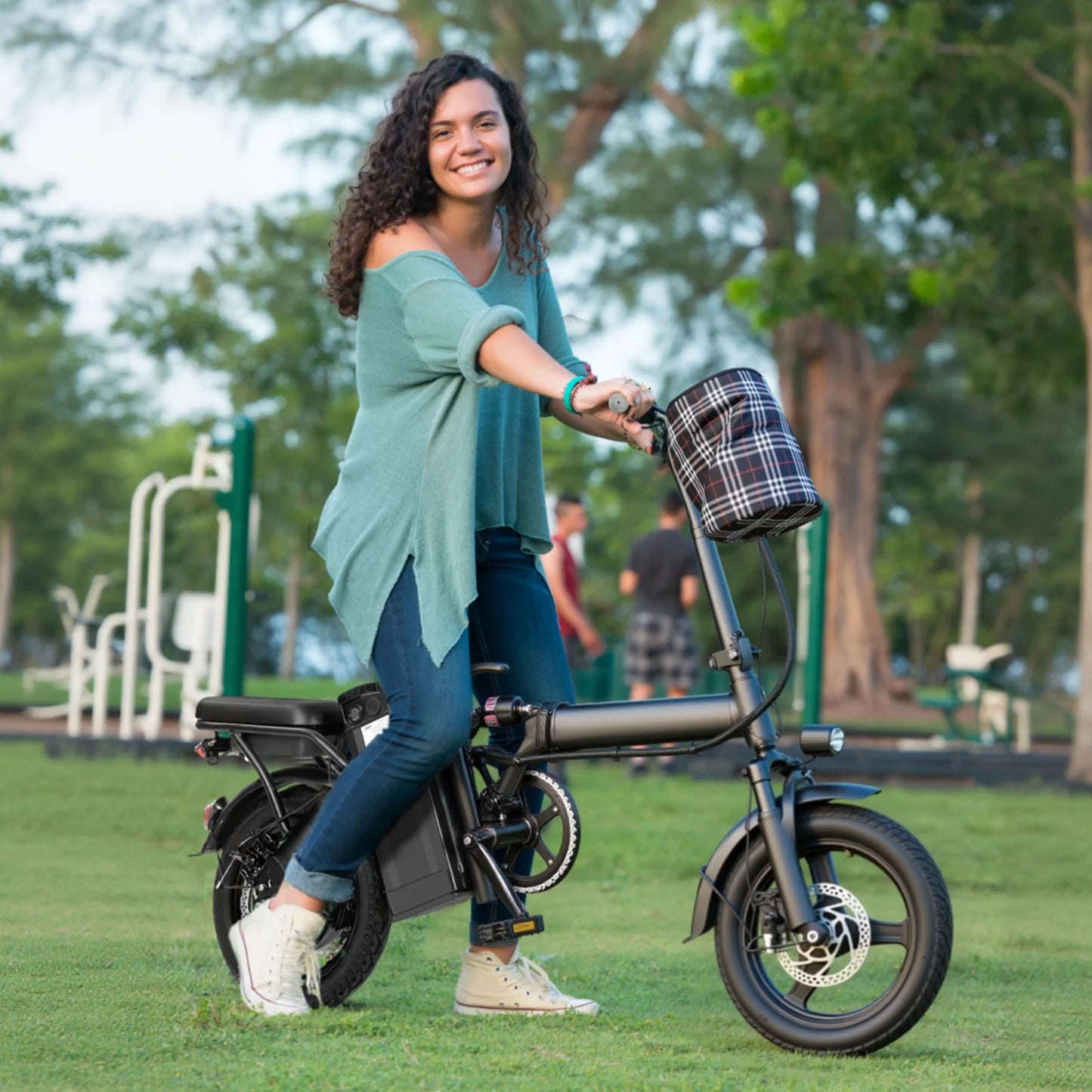 500W Foldable Electric Bike with Dual Disc Brakes, 48V10.4Ah Battery & 20MPH Speed