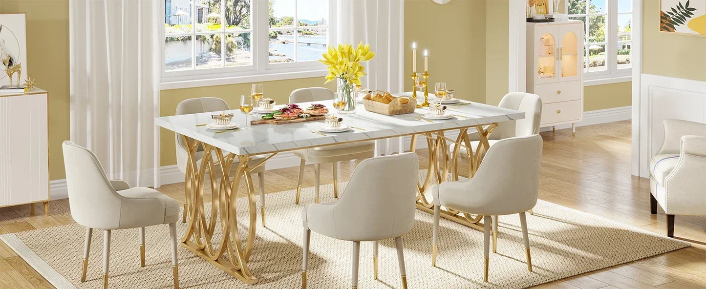 63" Modern Dining Table for 4–6 People