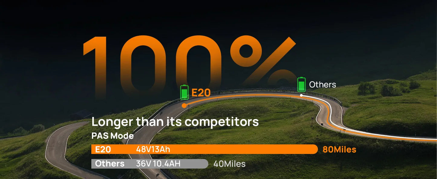 URLIFE 1000W Fat Tire E-Bike with 48V 13Ah Battery & 20MPH Speed