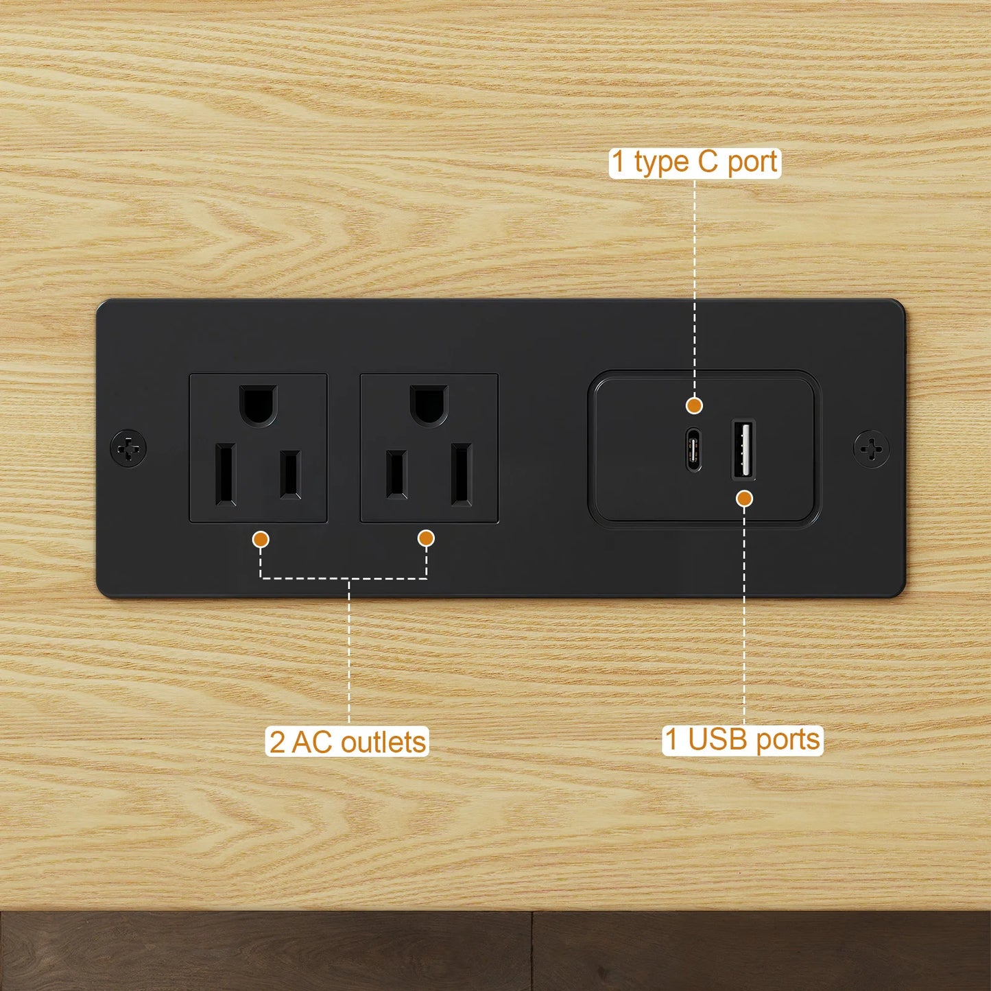 69" TV Stand with Power Outlet, Storage & Adjustable Shelves