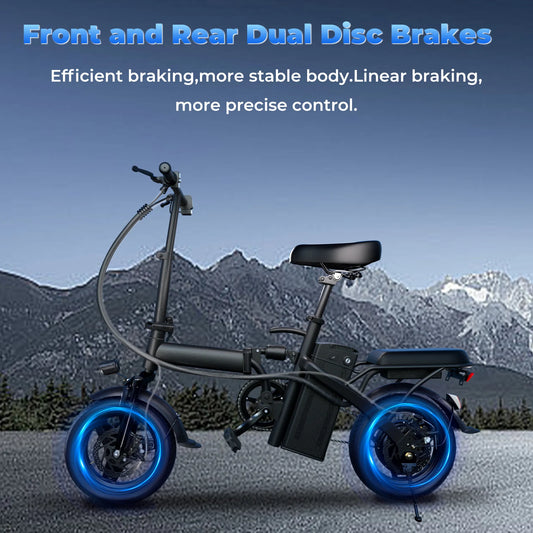 500W Folding E-Bike with 48V 12Ah Battery